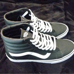 Brand New Black Leather Vans