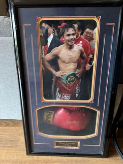 Manny Pacquio Autographed Glove