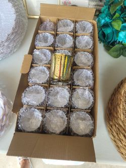Gold candle holders