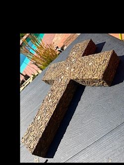 MILAGROS Wooden Cross 17" High