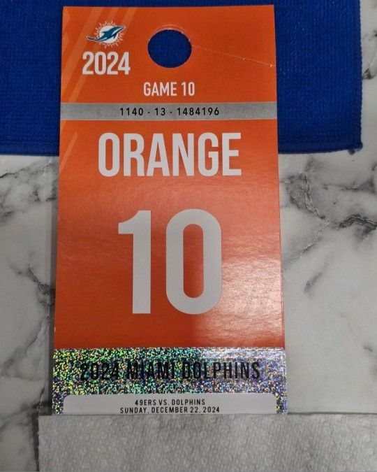 Dolphins vrs 49rs Parking pass