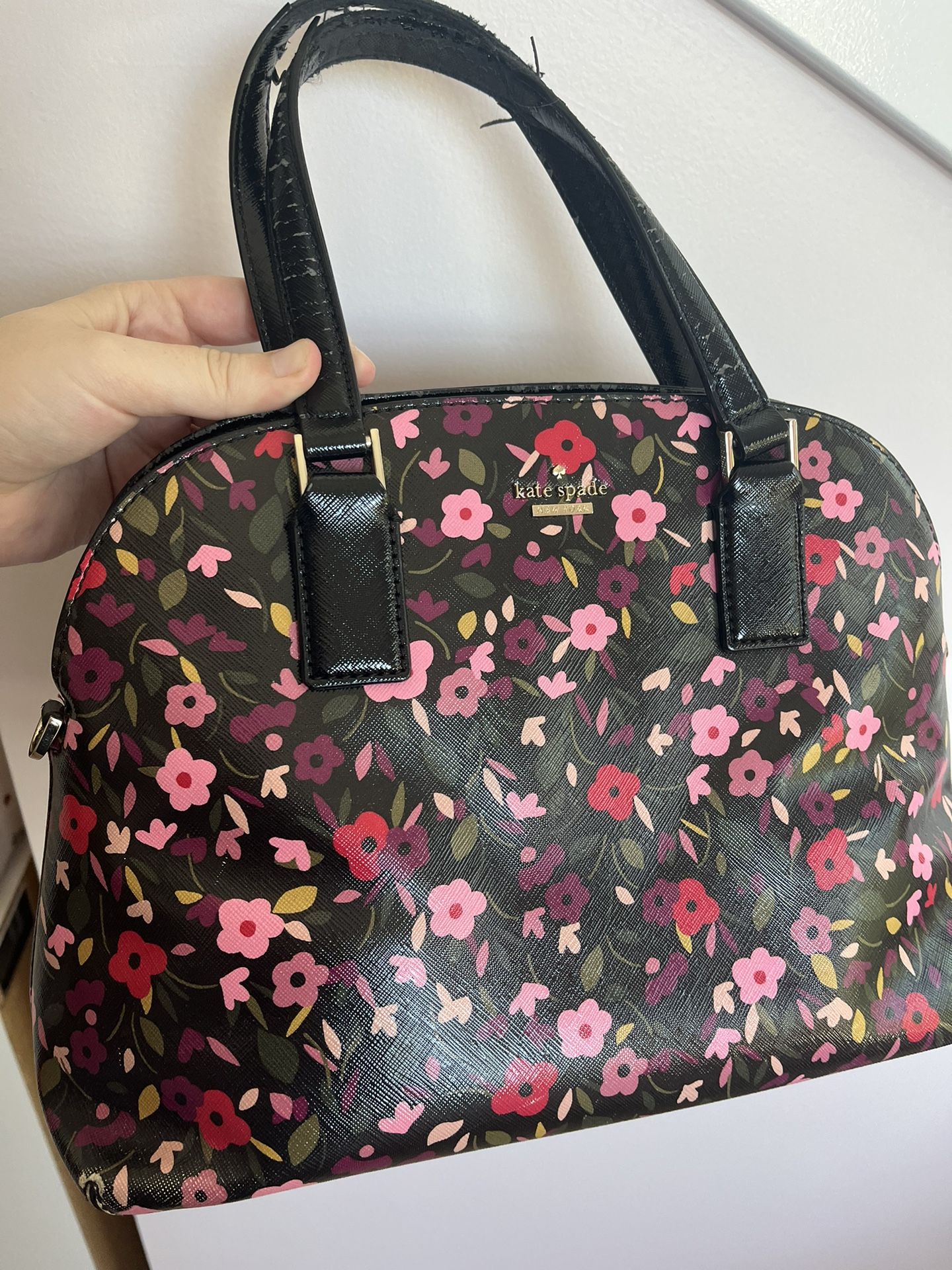 Kate Spade Black Floral Purse
