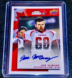 Joe McQuay Upper Deck Canada Auto 2014