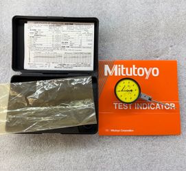 Mitutoyo 513-415-10H - Horizontal Dial Test Indicator 1mm/.01mm Grad Long Tip machinist tool haas cnc