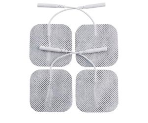 TENS/EMS Unit 24 PCS Electrode Pads 2"x2" in. Reusable Self Stick Gel Carbon Electrodes