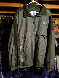 NFL New York Jets Jacket Middle Zipper Pocket Size XL