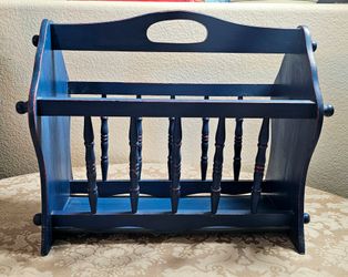 Vintage Painted Magazine Rack