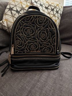 Mini black backpack