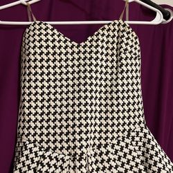 Short Black And White Dress 