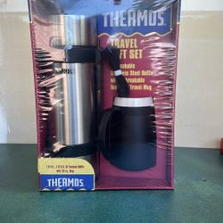 Rare Thermos Travel Gift Bottle And Mug