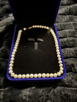 Original pearl necklace 14 kt