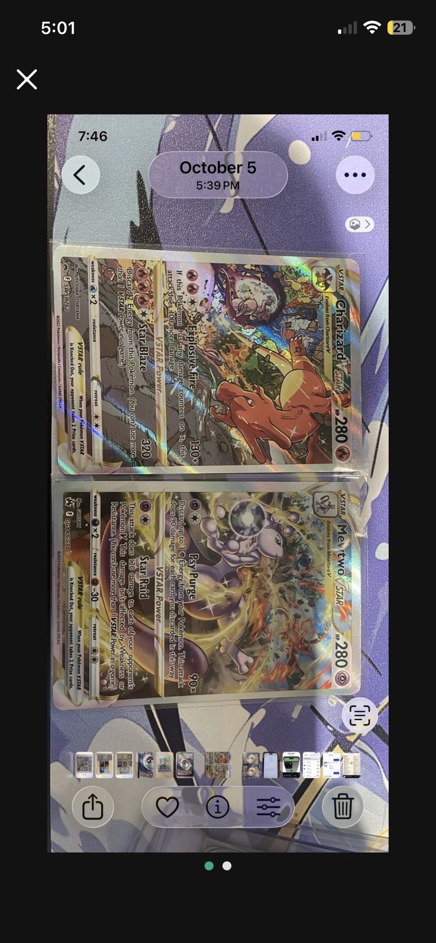 Mewtwo Vstar And Charizard Vstar Crown Zenith