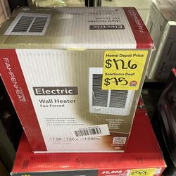 SaleSumo Electric Wall Heater Fan-Forced