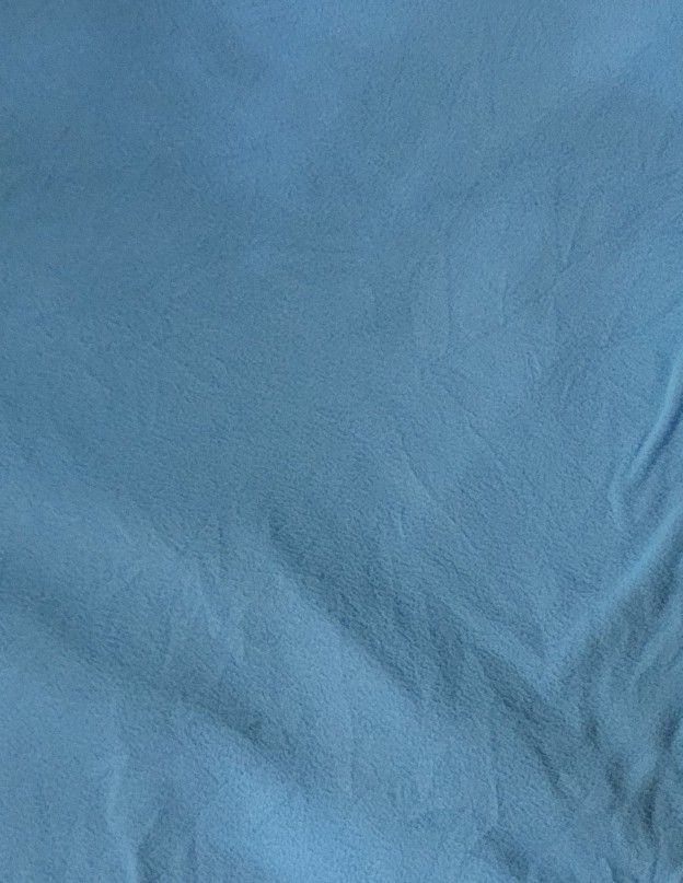 Brand New Bright Blue Heavy Duty Winter Fleece Fabric! Untrimmed 1 1/3 Yards!