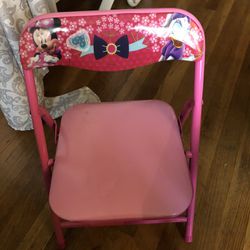 Adorable Minnie Mouse Folding Table And Chair Set