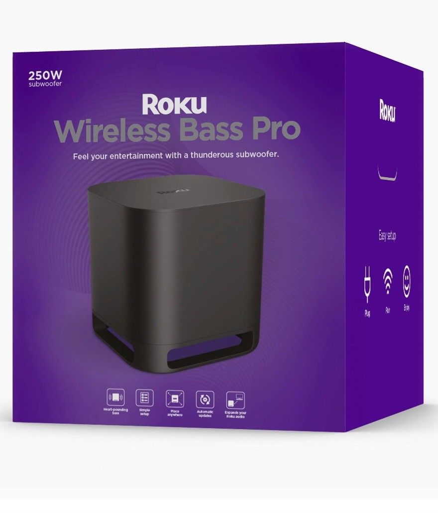 Roku Wireless Subwoofer (Brand New In Box)