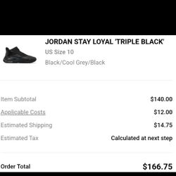 JORDAN STAY LOYAL 'TRIPLE BLACK