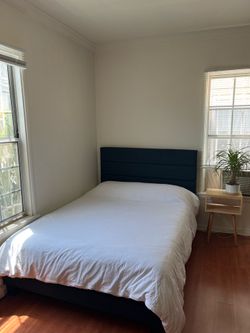 Full Bed Frame + Memory Foam Mattress