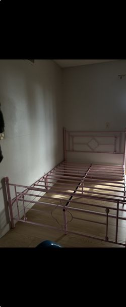 pink Iron Bed Frame