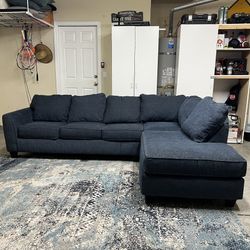 Sectional Sofa Couch Chaise Pullout Bed 