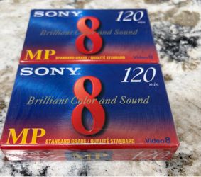 Sony Video 8 MP 120 Min Tapes – 2 Pack