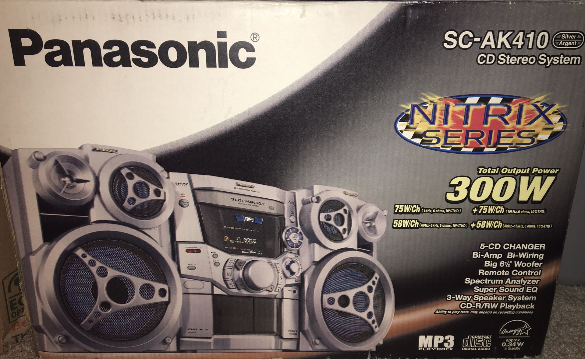 Panasonic CD Stereo System 300W