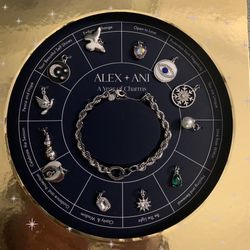 Alex & Ani Charm Bracelet And Charms. Brand New.