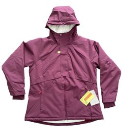 NEW! Women’s Winter Jacket w/ Hood And Thumb Holes - All In Motion XXL Maroon