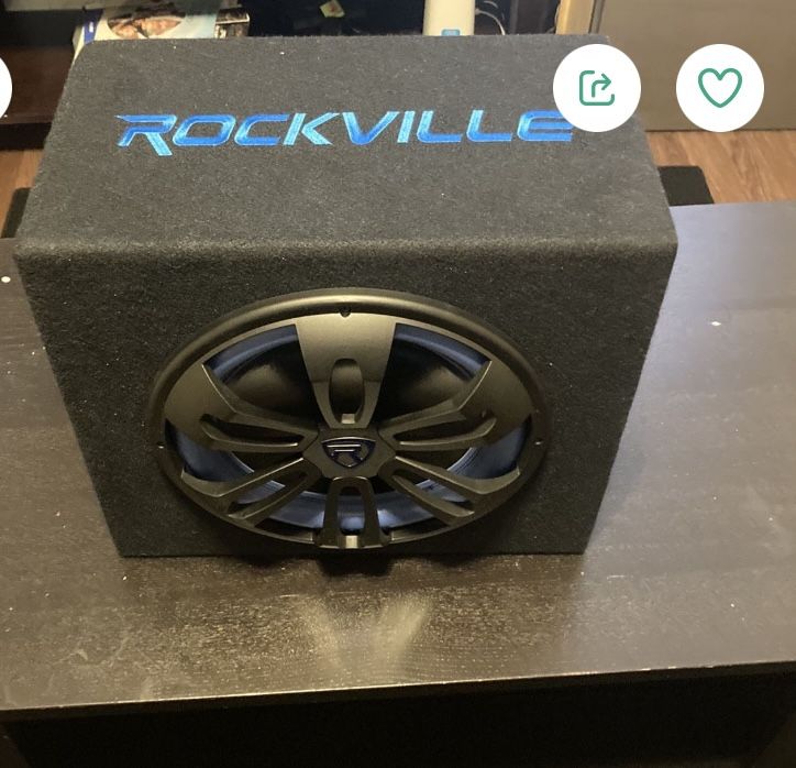 Rockville rvb12.1A 12 inch  500 W active power car subwoofer + sub encloser box 