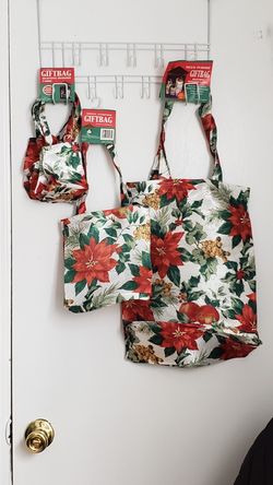 Christmas gift fabric bags sale all 9 bags only $10