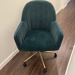 Velvet Green Office Chair