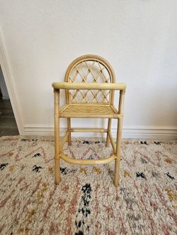 Rattan Doll High Chair