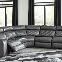 Samperstone Gray LAF Power Reclining Sectional

