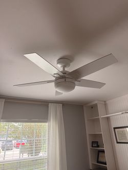 White ceiling fan