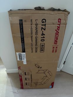 GTRacing GTZ-410 RGB L-Shaped Gaming Desk