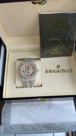 Moissanite Ap Rose Gold Arabic Dial
