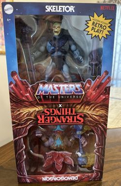 Motu - Skeletor & Demogorgon -2 Pack Master of the Universe & X Strange Things Action Figure -New-