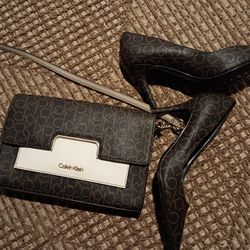 Calvin Klein High Heels And Purse