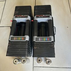 Power blocks 5-90lbs adjustable weights 