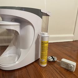 AquaTru Carafe Countertop Water Purifier | Compact 4-Stage Reverse Osmosis System with Glass Carafe