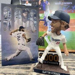 Clayton Kershaw 3000 Strikeout Bobblehead