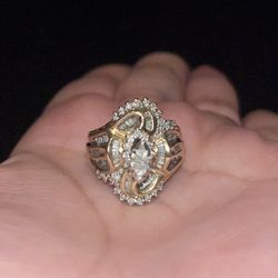 14kt With Marquise Cut