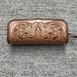 Vintage Hand Tooled Wristlet