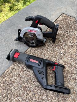 Craftsman reciprocating and circular saw NO BATTERY 19.2V (tools only)