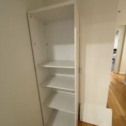 White Tall Bookshelf 