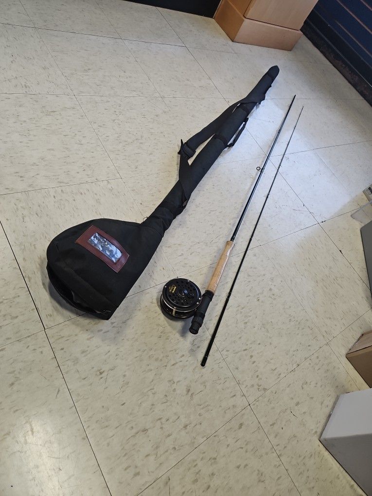 Fenwick EF-906-2 #6 9 Foot 3-1/4oz Fly Fishing Rod with Martin Classic MC78 Reel 814755-1