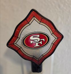 San Francisco 49ers Stained Glass Night Light