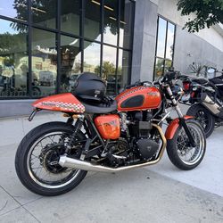 2003 Triumph Bonneville T100 Anniversary – Custom Café Racer – Many Upgrades