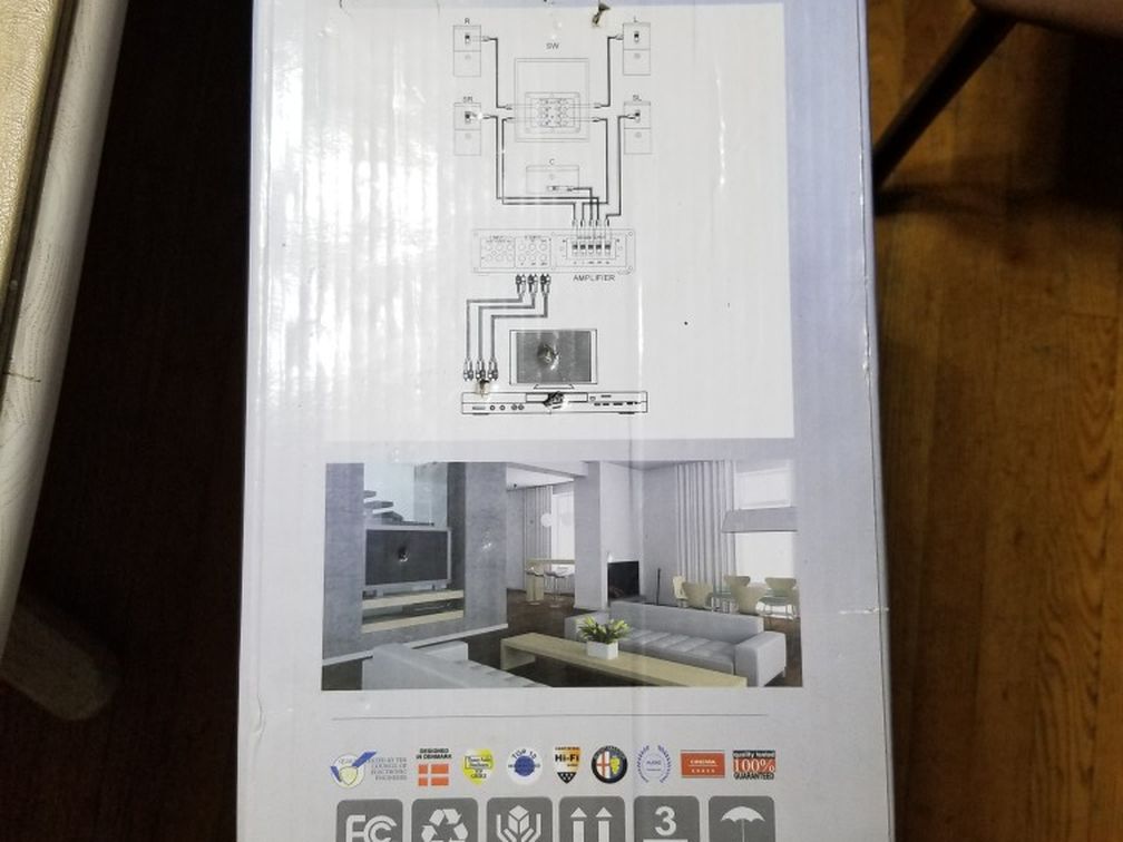 Brand new home theater system in box never opened.