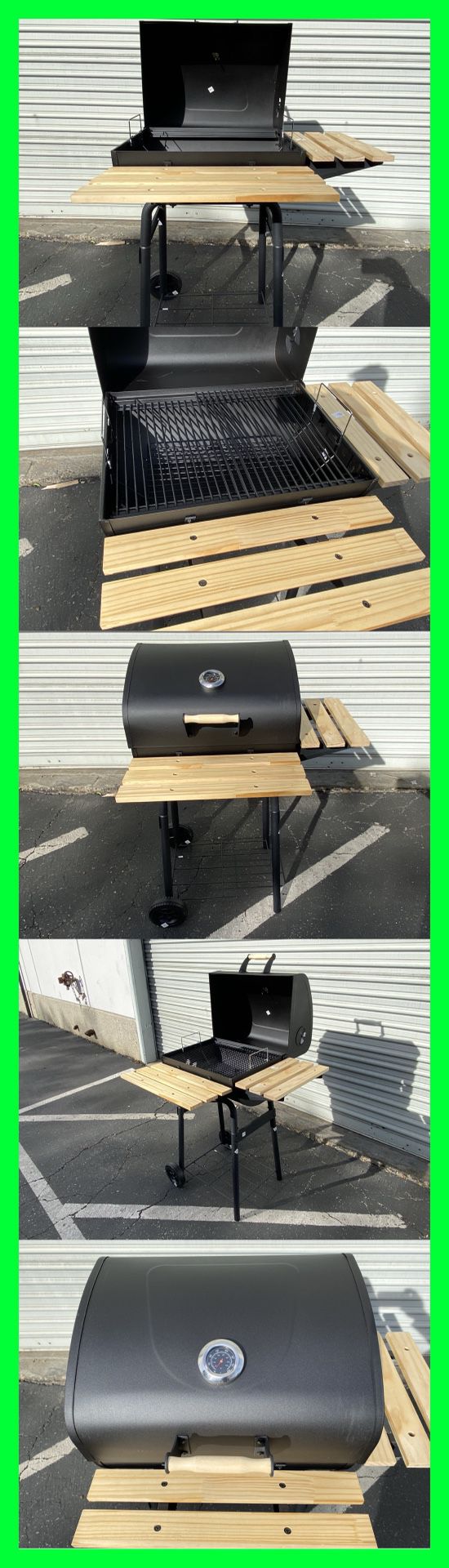 Charcoal Barbeque Grill BBQ Smoker 12” x 18” | 12x18